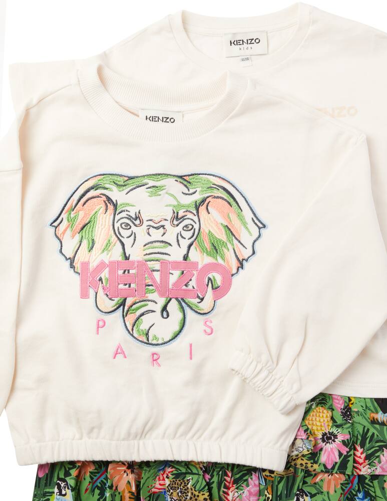 rinascente Kenzo Cotton dress and sweatshirt - Beige