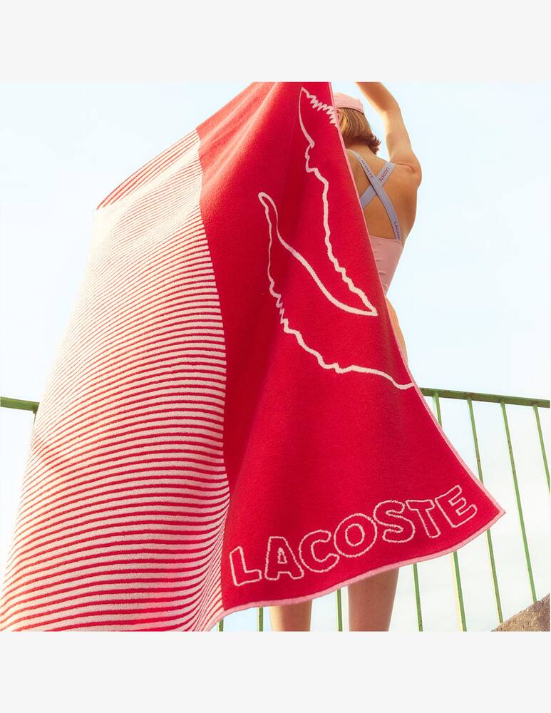 rinascente Lacoste Llaligne Beach Towel - Red