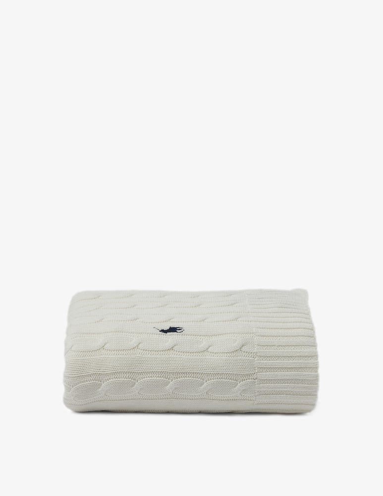 Ralph Lauren Home Rlcable Offt Plai Blanket - picture 1 Ralph Lauren Home Rlcable Offt Plai Blanket - picture 1