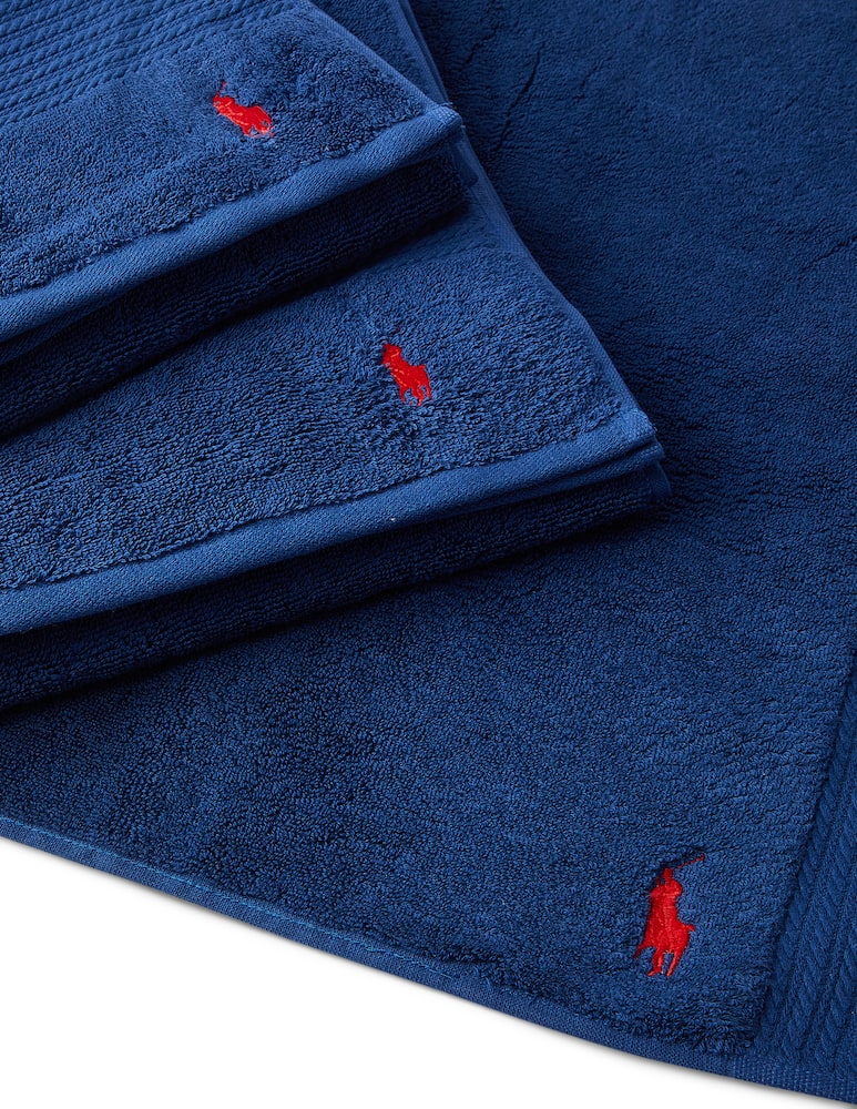 rinascente Ralph Lauren Home Player hand towel 50x100 - blue