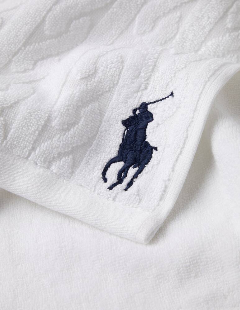 rinascente Ralph Lauren Home Player cable hand towel 42x71 - white