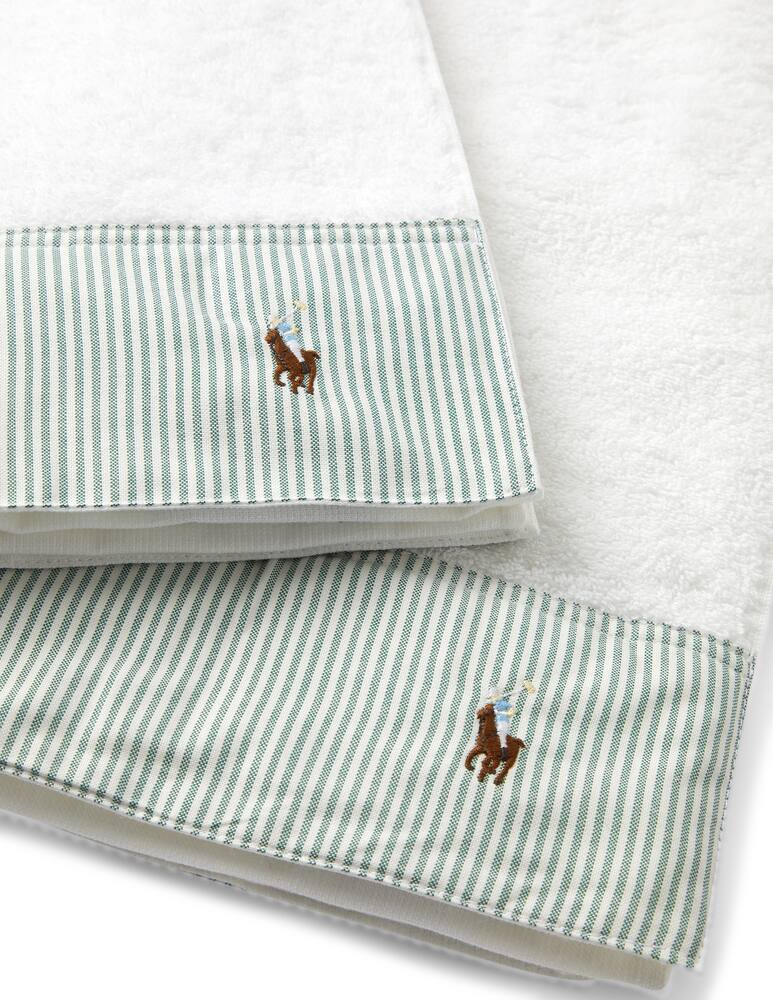 rinascente Ralph Lauren Home Oxford Evergre Bath Towel - green