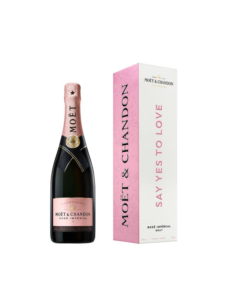rinascente Moët & Chandon Say Yes to Love Rosé Impérial Astucciato in Limited Edition
