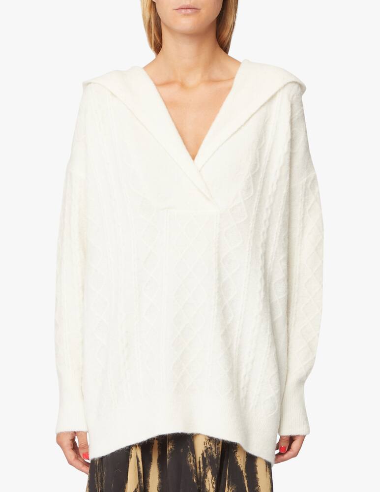 rinascente Mes Demoiselles Maglione con cappuccio in misto alpaca Amboy