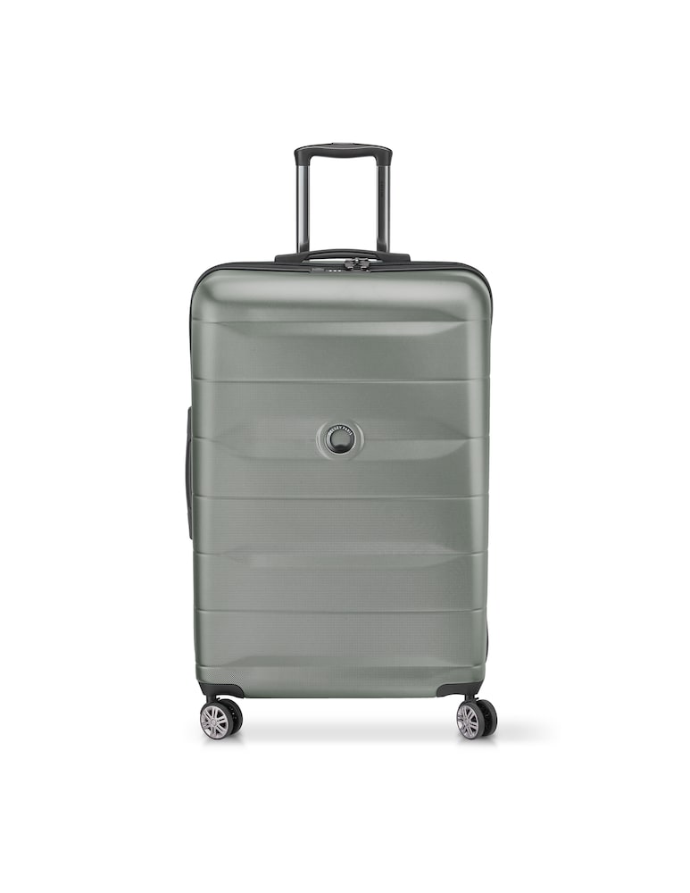 Shop Delsey Comete Check In Luggage Green on Rinascente