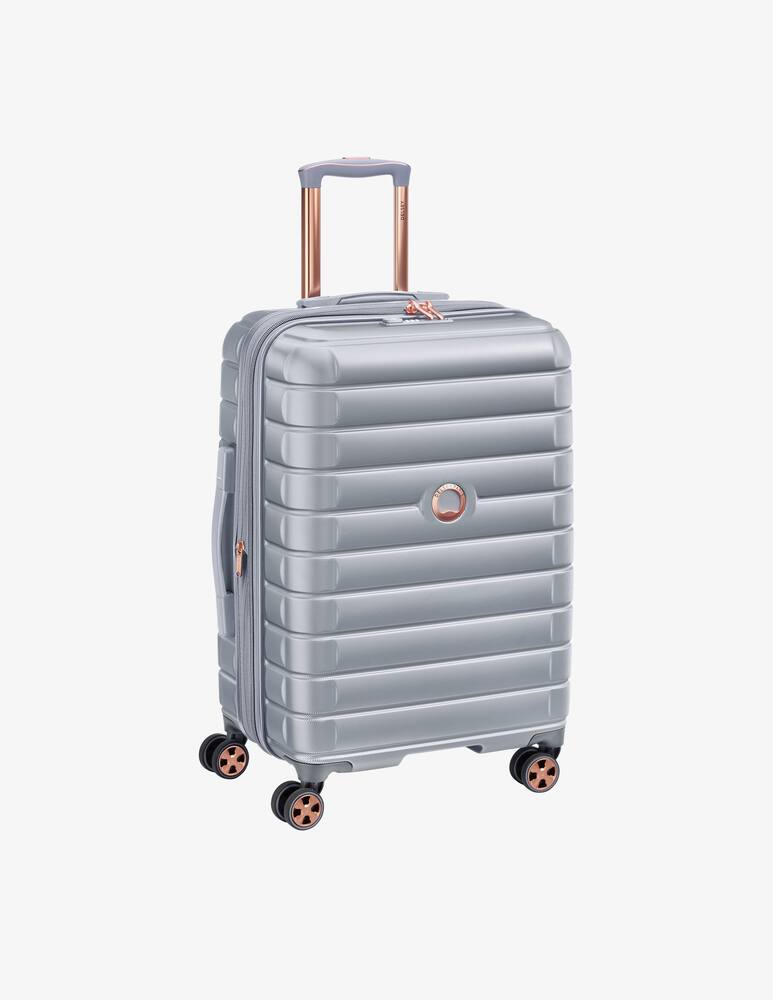 rinascente Delsey Shadow 5.0 Expandable Check In Trolley 29.5/32.5 - Silver