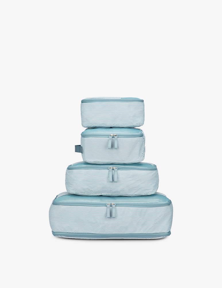Delsey Set Organizer Valigia A Righe Azzurre - immagine 2 Delsey Set Organizer Valigia A Righe Azzurre - immagine 2