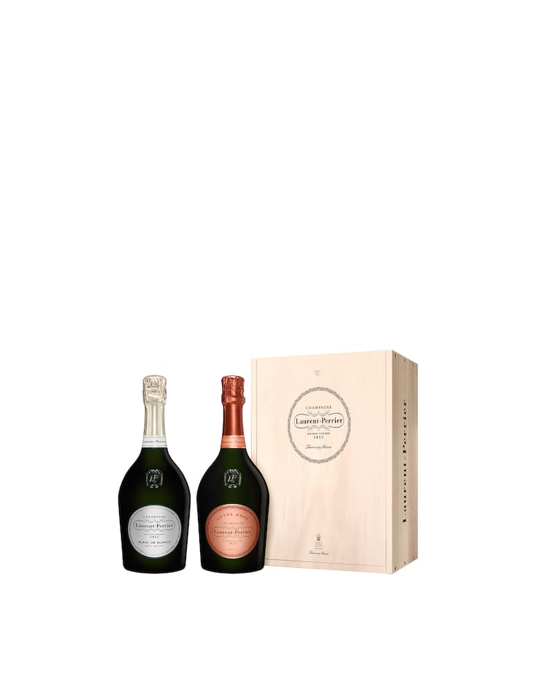 Laurent-Perrier Blanch de Blancs + Curvée Rose 75cl Cofanetto - immagine 1 Laurent-Perrier Blanch de Blancs + Curvée Rose 75cl Cofanetto - immagine 1
