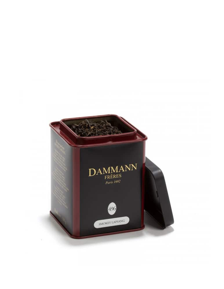 Dammann Frères Tè Smokey Lapsang nero aromatizzato in lattina da 100 gr. - immagine 1 Dammann Frères Tè Smokey Lapsang nero aromatizzato in lattina da 100 gr. - immagine 1