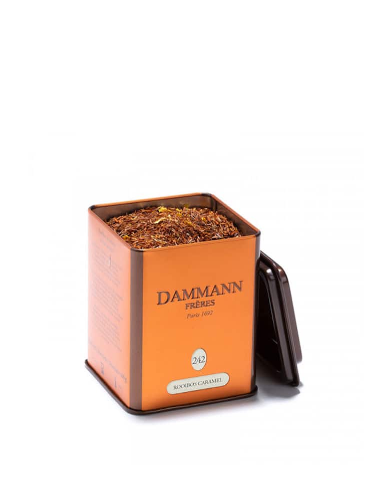 Dammann Frères Tè Rooibos Caramel in lattina da 100 gr. - immagine 1 Dammann Frères Tè Rooibos Caramel in lattina da 100 gr. - immagine 1