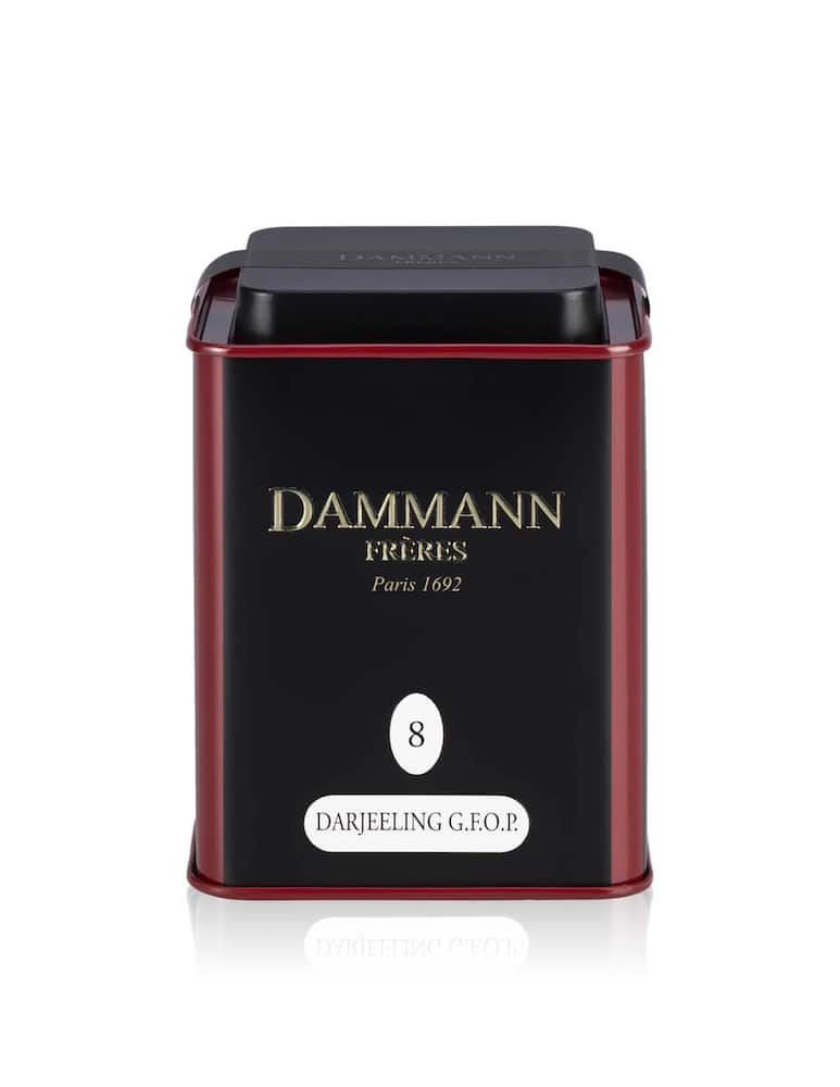 Dammann Frères Darjeeling G.F.O.P black tea in 100g. tin - picture 1 Dammann Frères Darjeeling G.F.O.P black tea in 100g. tin - picture 1