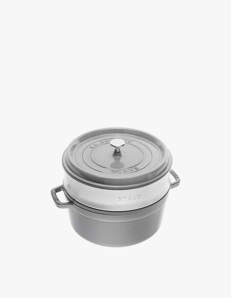 rinascente Staub Cocotte con Cestello Vapore 26 cm
