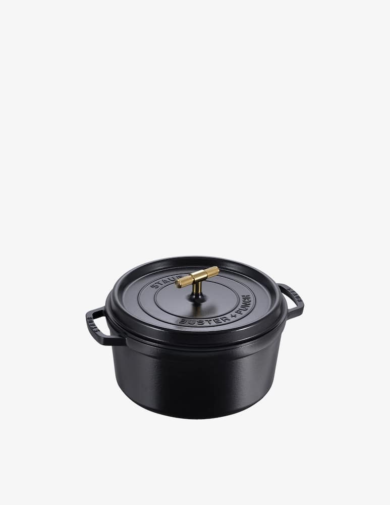 rinascente Staub Buster & Punch Cocotte Black 28cm