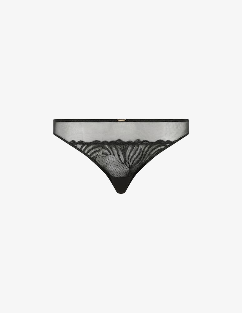 Chantelle Sheer lace tanga briefs - picture 1 Chantelle Sheer lace tanga briefs - picture 1