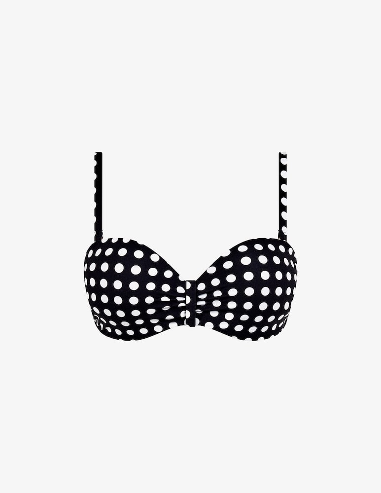 rinascente Chantelle Polka dot bandeau bikini top