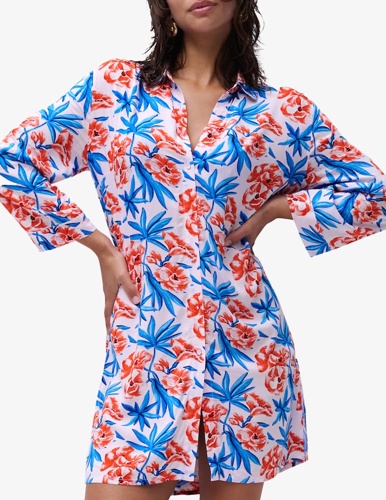 rinascente Chantelle Floral print shirt dress
