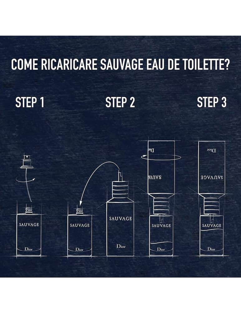 rinascente DIOR Sauvage Eau de Toilette Ricarica 300ml