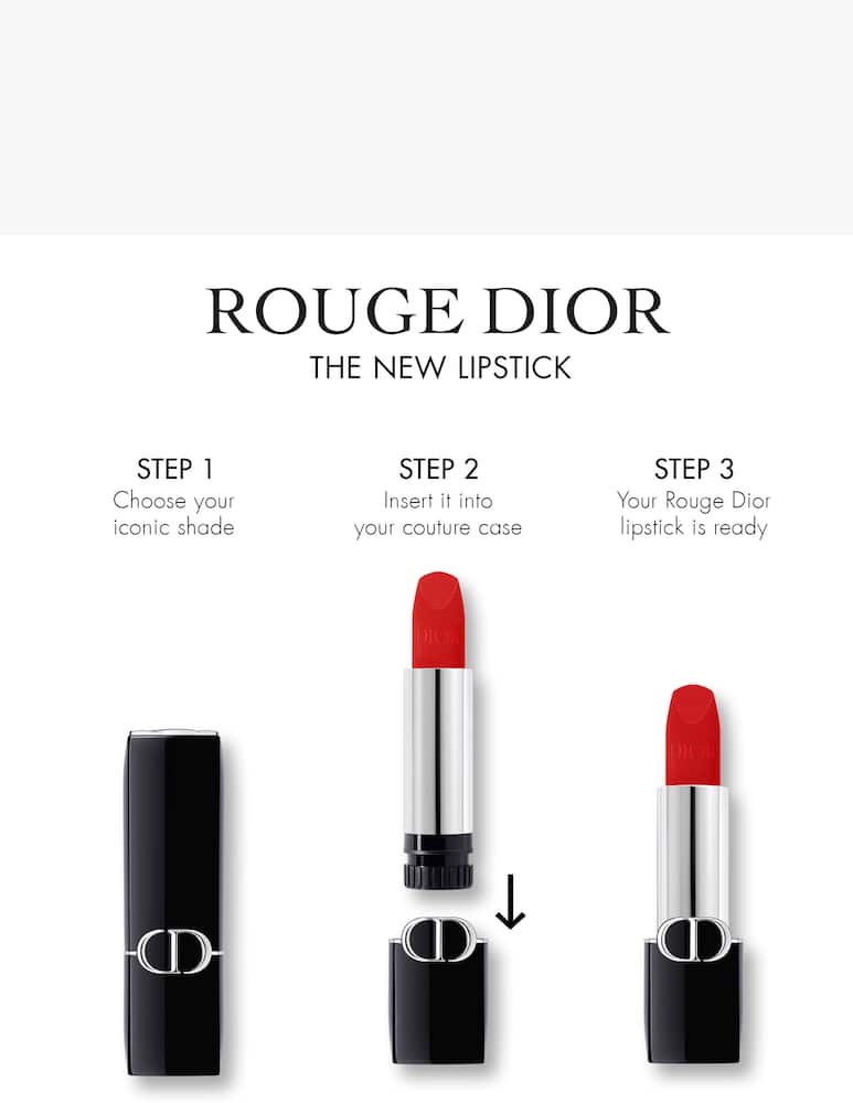 DIOR Rouge Dior La Ricarica Rossetto Velvet - immagine 4 DIOR Rouge Dior La Ricarica Rossetto Velvet - immagine 4