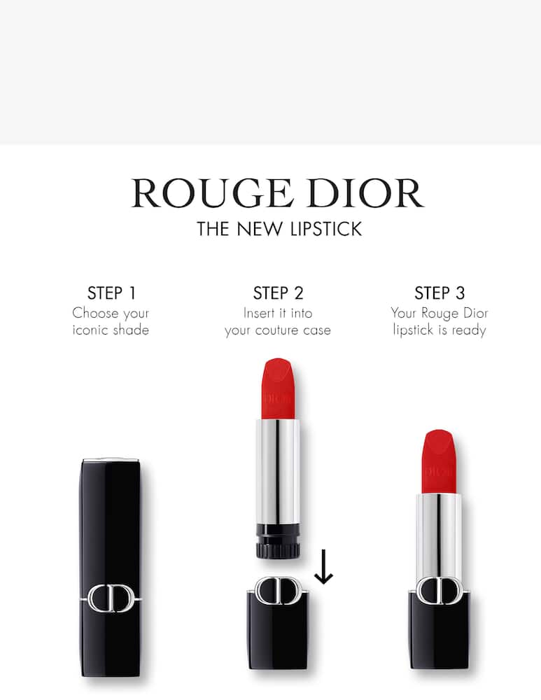 DIOR Rouge Dior La Ricarica Rossetto Velvet - immagine 4 DIOR Rouge Dior La Ricarica Rossetto Velvet - immagine 4