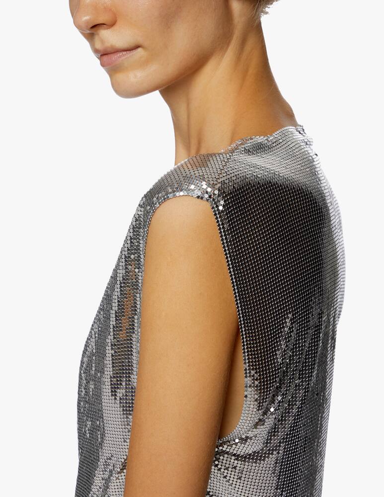 rinascente Rabanne Draped mesh top