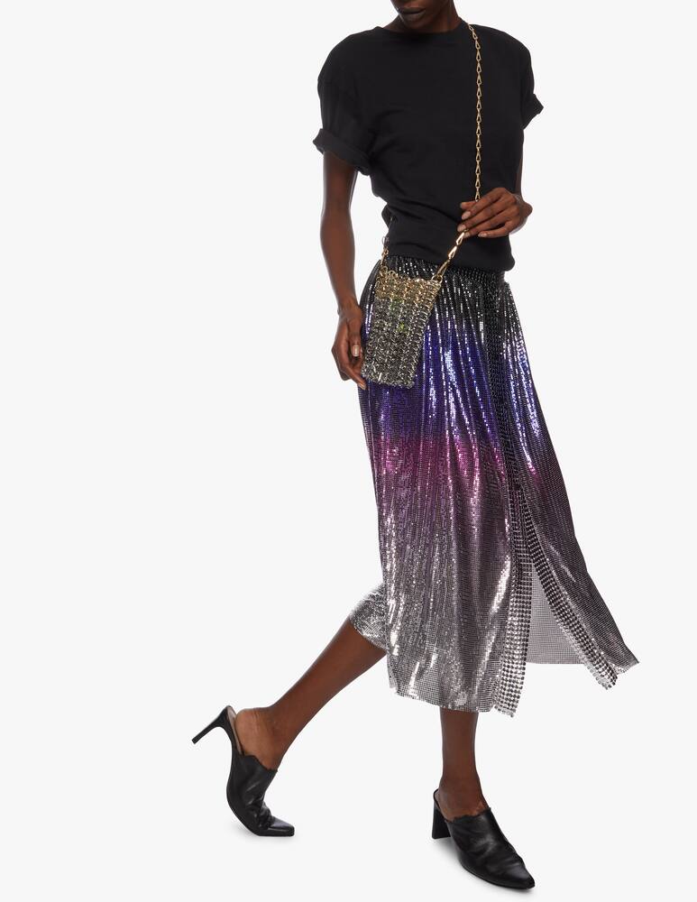 rinascente Rabanne Gonna midi plissè tie-dye