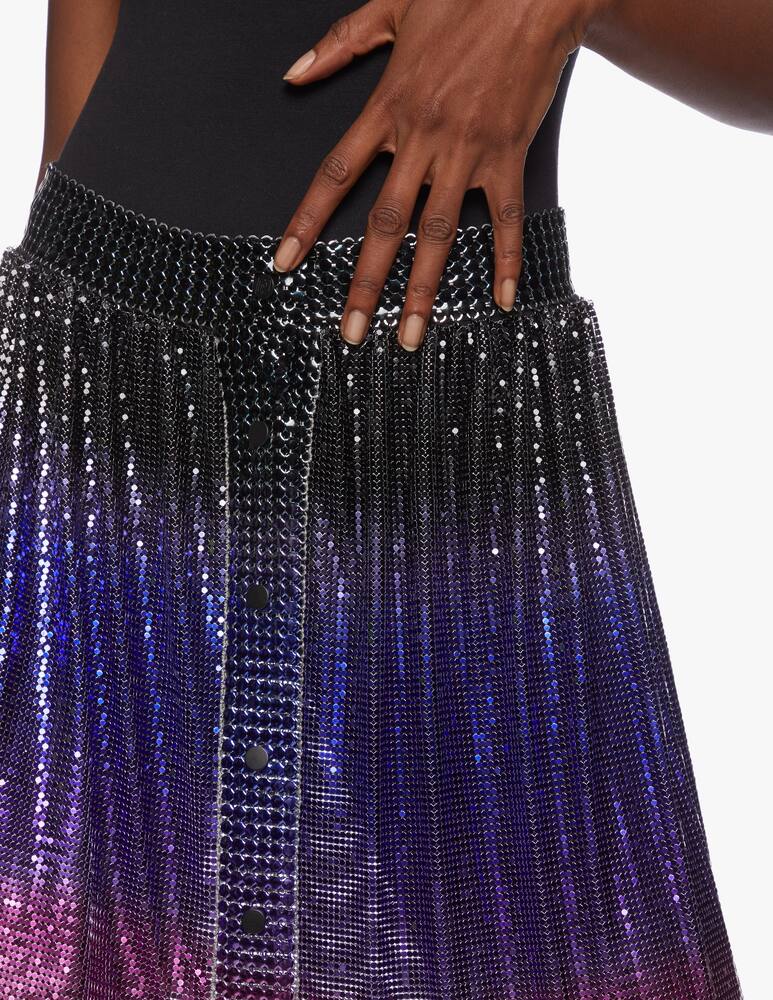 rinascente Rabanne Gonna midi plissè tie-dye