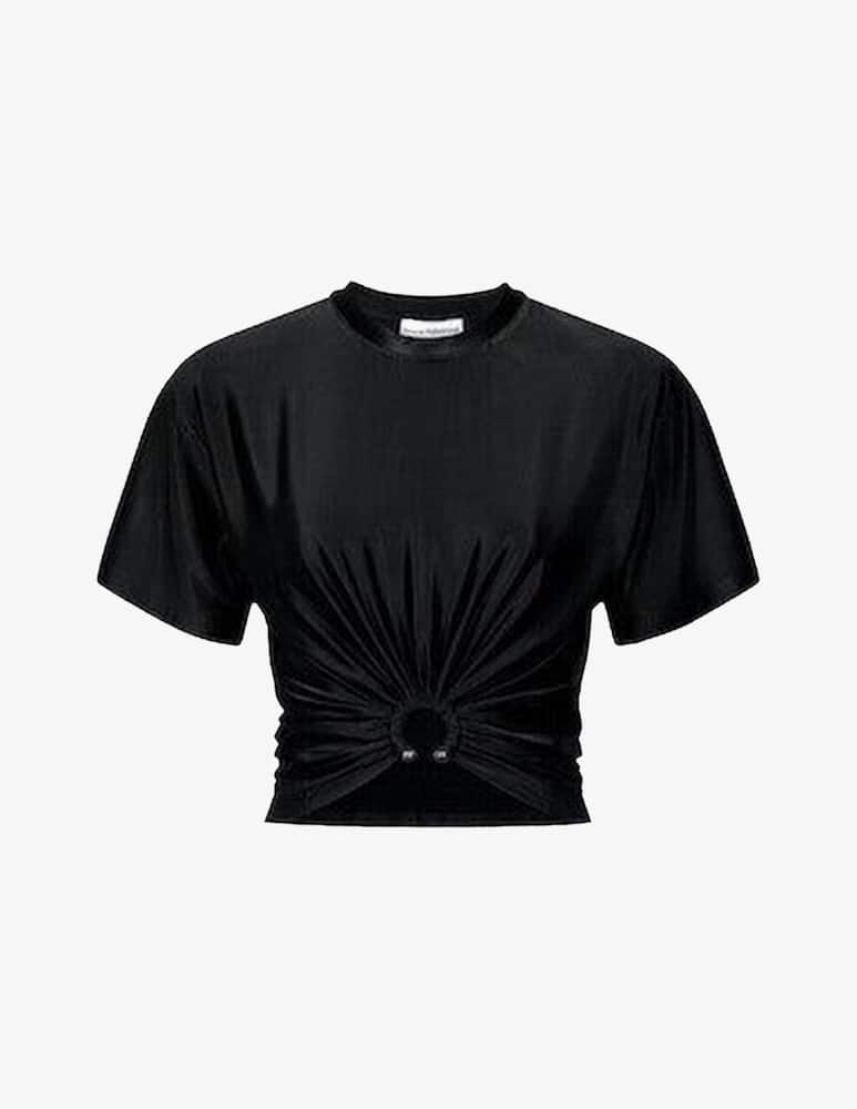 Rabanne T-shirt intrecciata con anello - immagine 1 Rabanne T-shirt intrecciata con anello - immagine 1