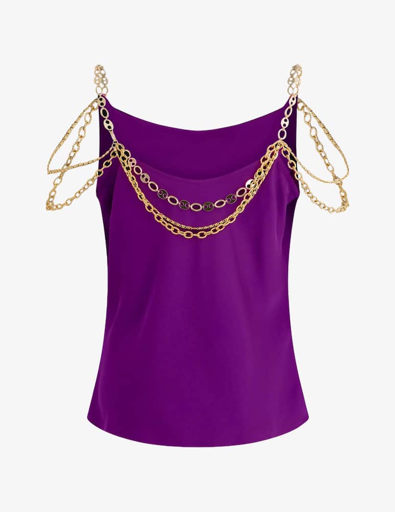 Rabanne Top haut con catena - immagine 1 Rabanne Top haut con catena - immagine 1