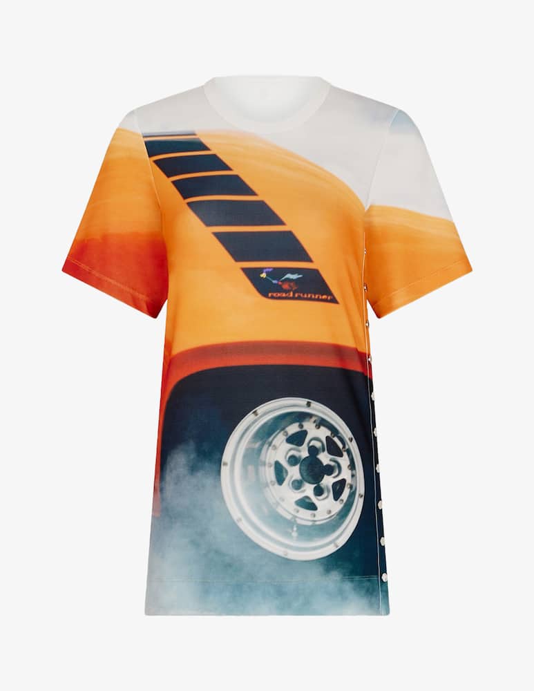Rabanne T-shirt arancione Fast cars - immagine 1 Rabanne T-shirt arancione Fast cars - immagine 1
