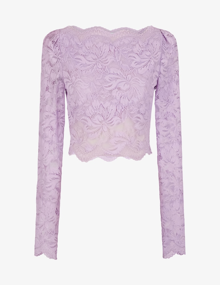 Rabanne Top in pizzo a manica lunga - immagine 1 Rabanne Top in pizzo a manica lunga - immagine 1