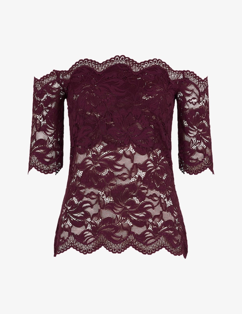 rinascente Rabanne Lace off-shoulder top