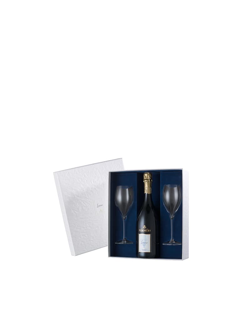 rinascente Pommery Cuvée Louise Cofanetto prestige e 2 flutes cristallo
