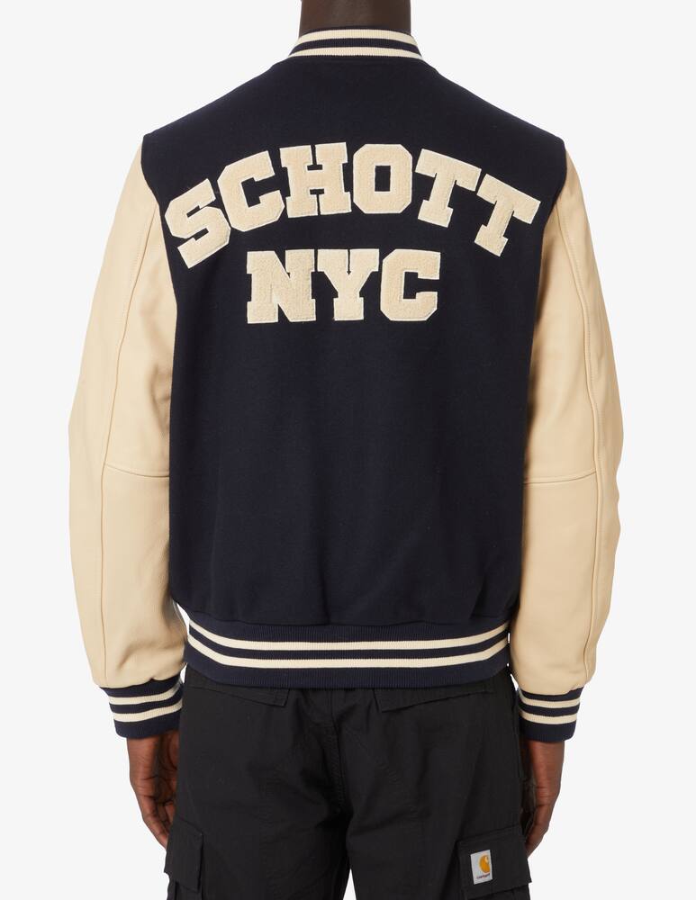 rinascente Schott Giacca college con logo - Blu