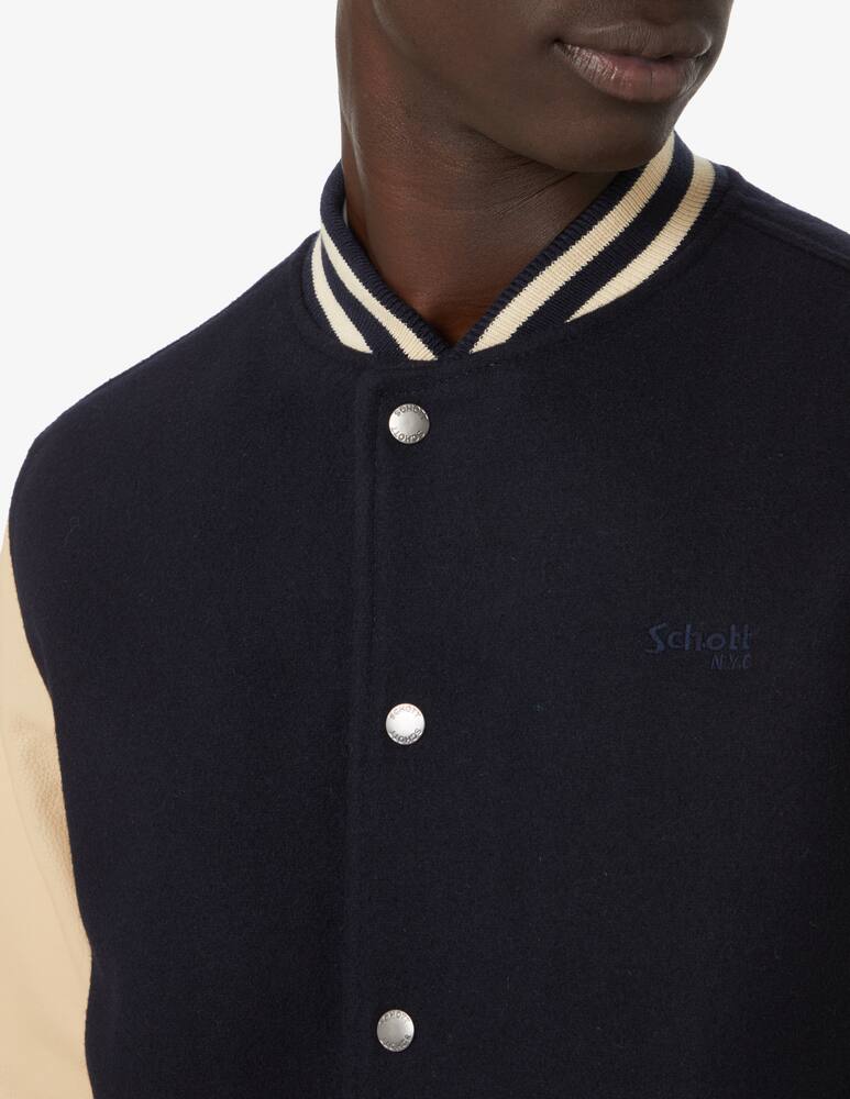 rinascente Schott Giacca college con logo - Blu