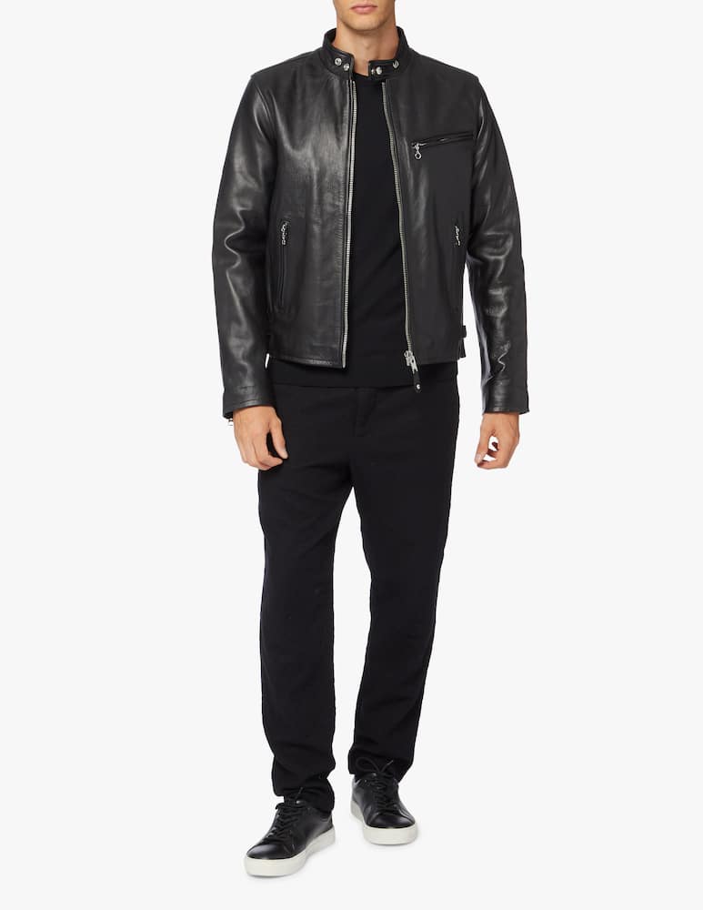 rinascente Schott Biker padded jacket - Black