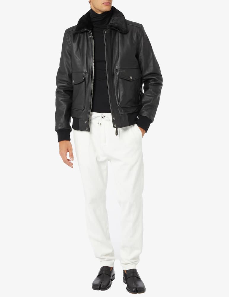 rinascente Schott Aviator leather jacket