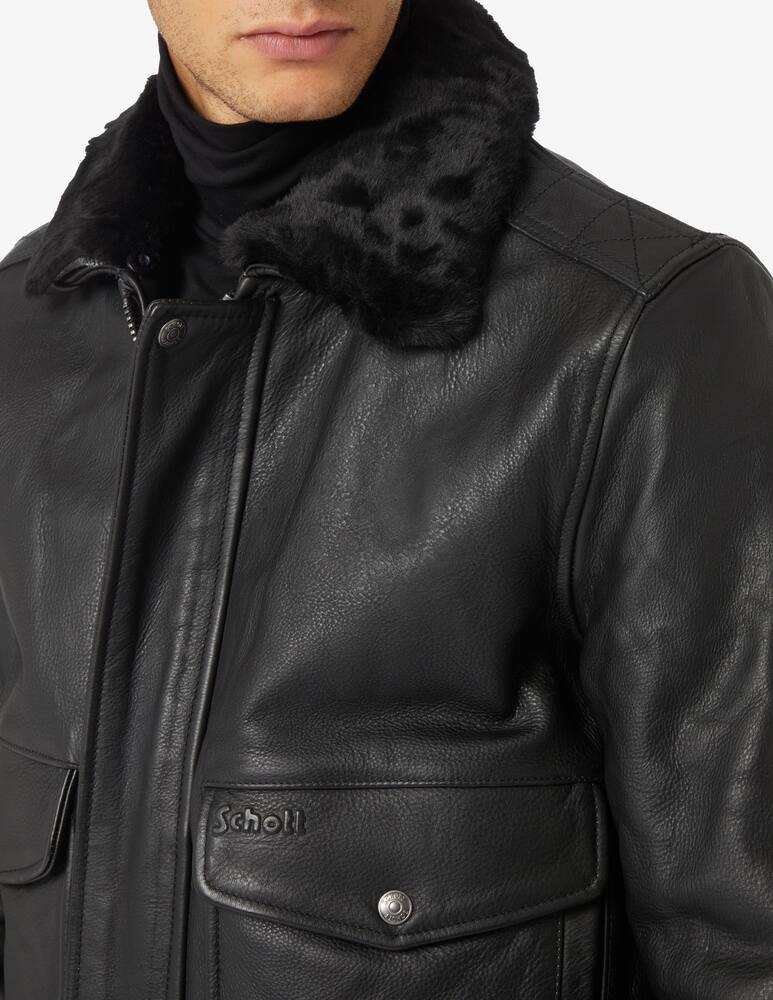 rinascente Schott Aviator leather jacket