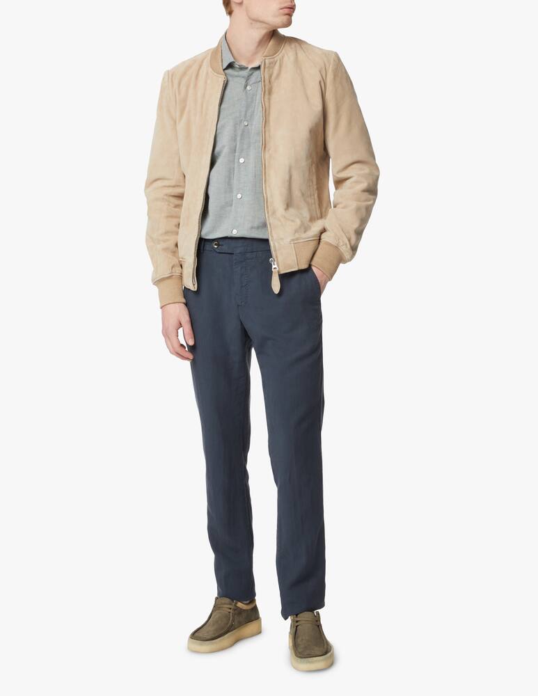 Schott Bomber suede - beige - immagine 2 Schott Bomber suede - beige - immagine 2