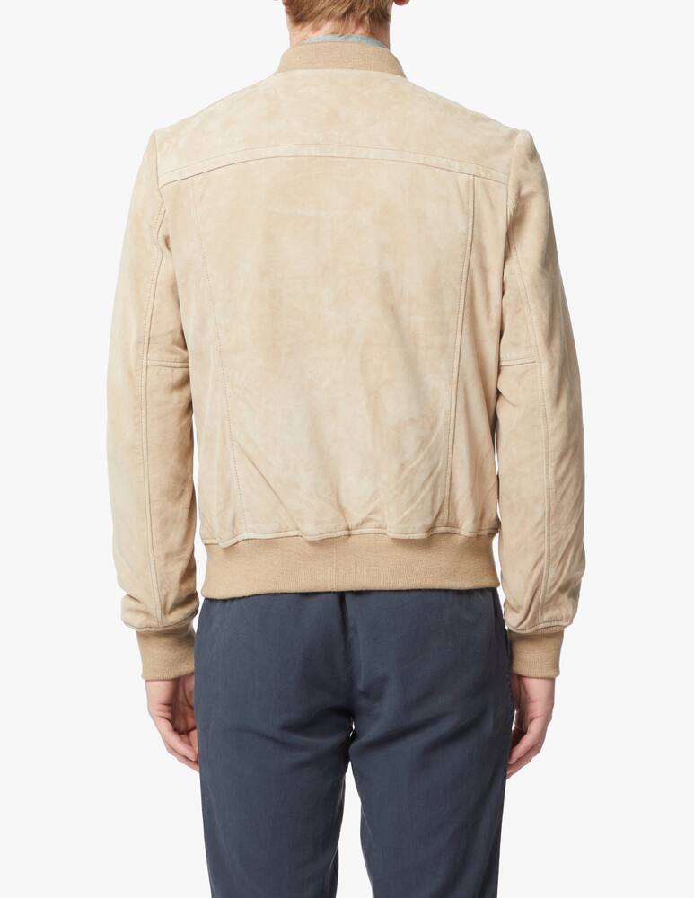 Schott Bomber suede - beige - immagine 3 Schott Bomber suede - beige - immagine 3