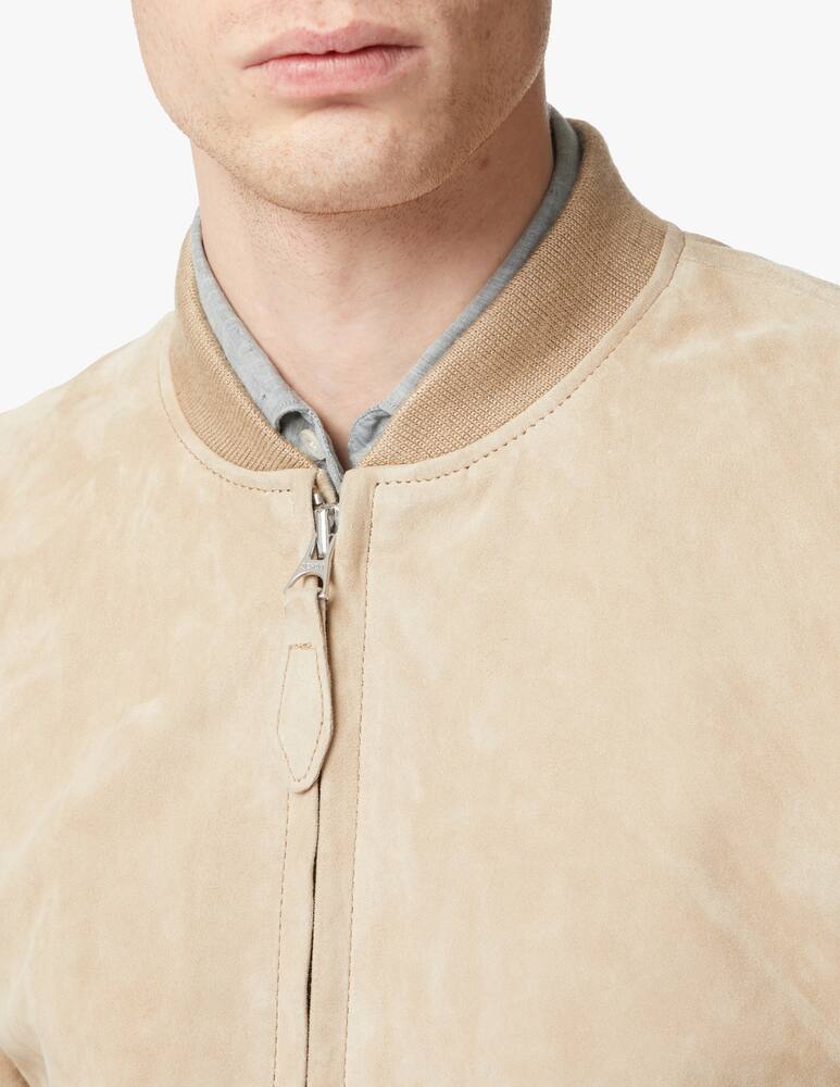 Schott Bomber suede - beige - immagine 4 Schott Bomber suede - beige - immagine 4