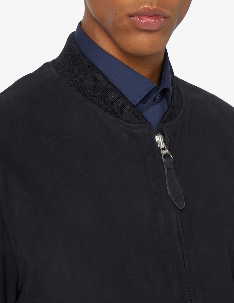 rinascente Schott Suede bomber jacket 