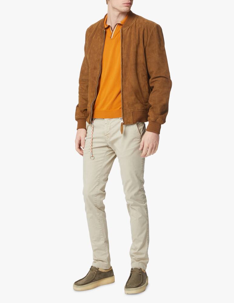 rinascente Schott Suede bomber jacket - brown