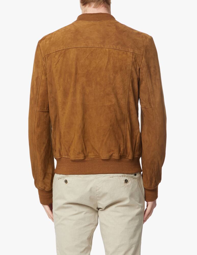rinascente Schott Suede bomber jacket - brown