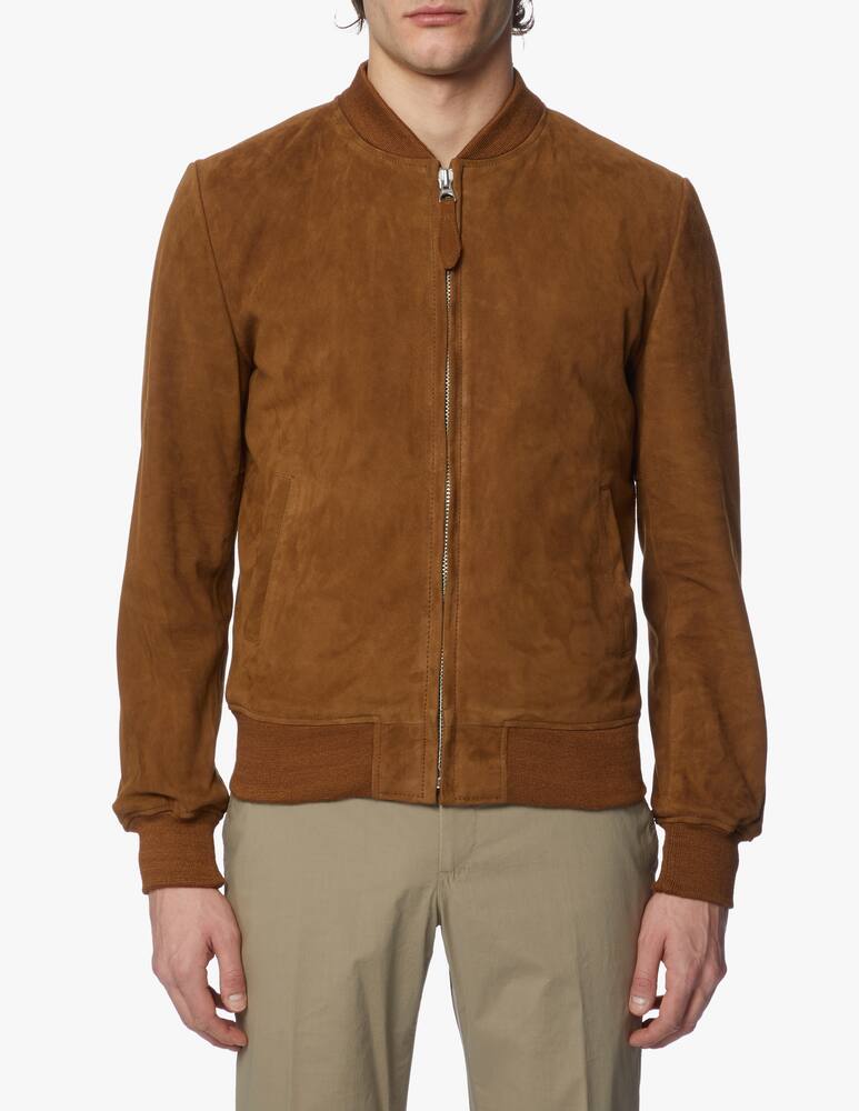 rinascente Schott Suede bomber jacket