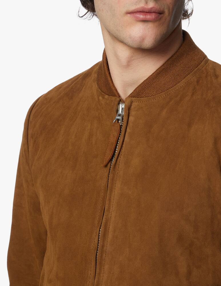 rinascente Schott Suede bomber jacket