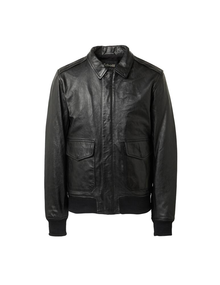 rinascente Schott Aviator bomber jacket - black