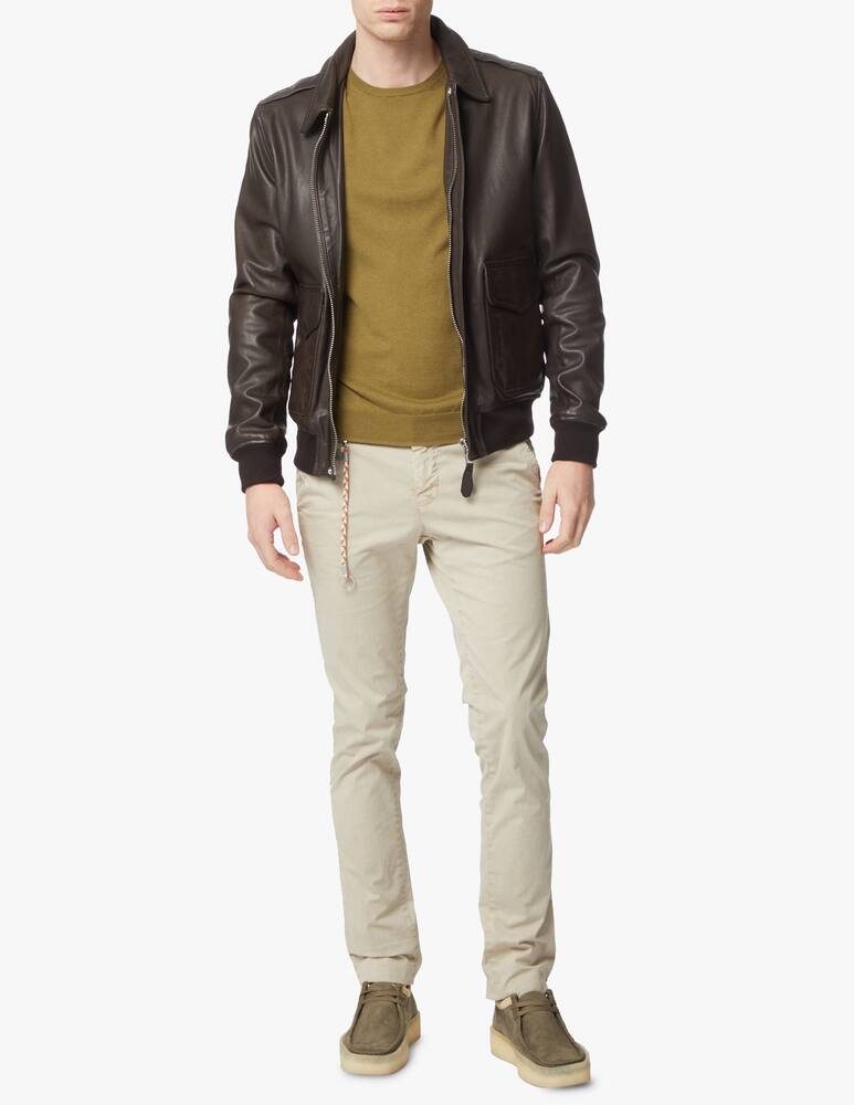 rinascente Schott Aviator bomber jacket - brown