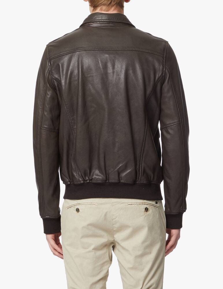 rinascente Schott Aviator bomber jacket - brown