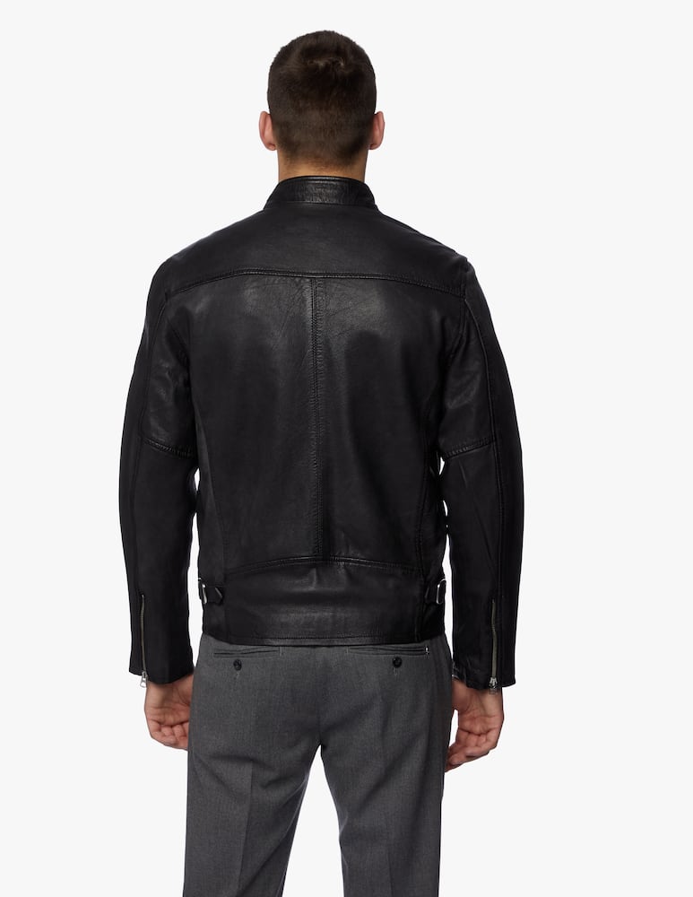 rinascente Schott Giacca biker pelle liscia