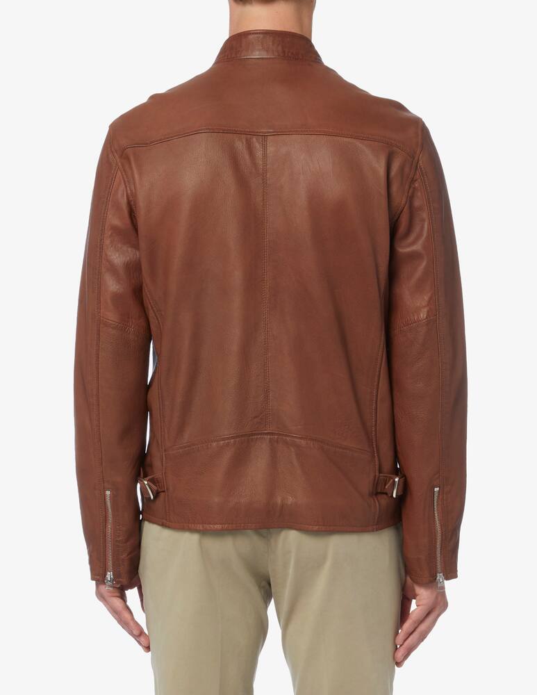 rinascente Schott Smooth leather biker jacket 
